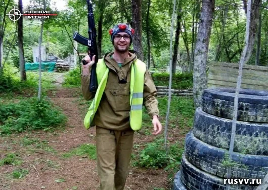 Лазертаг под Вологдой — снимок с игры в лесу
