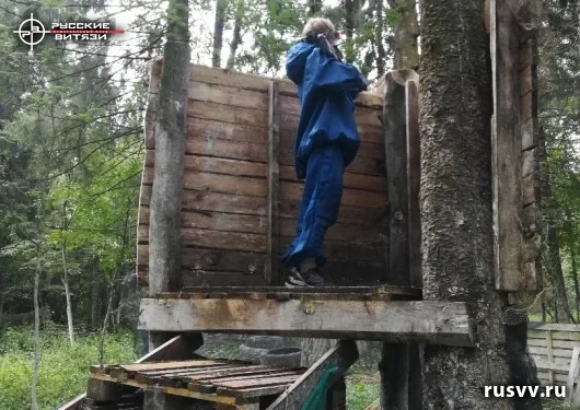 Лазертаг под Вологдой — снимок с игры в лесу