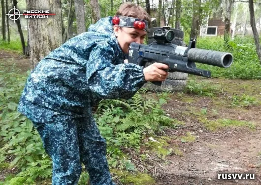 Игра в лазертаг на природе, Вологда