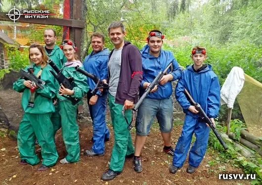 Игра в лазертаг на природе, Вологда