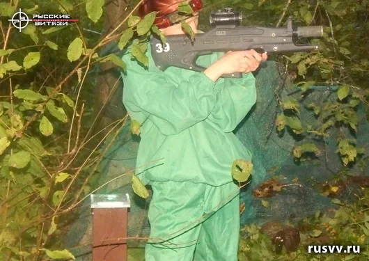 Лазертаг на природе под Вологдой: команда на игре