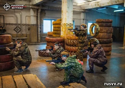 Лазертаг в Вологде — снимок с игры в помещении
