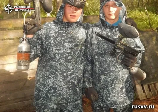 Игра в пейнтбол на природе, Вологда