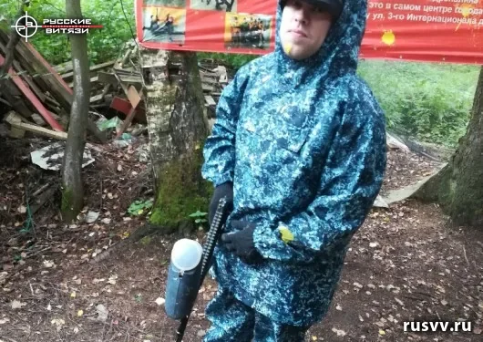 Игра в пейнтбол на природе, Вологда