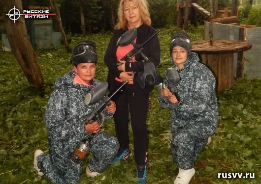 Пейнтбол на природе в Вологде — снимок с игры