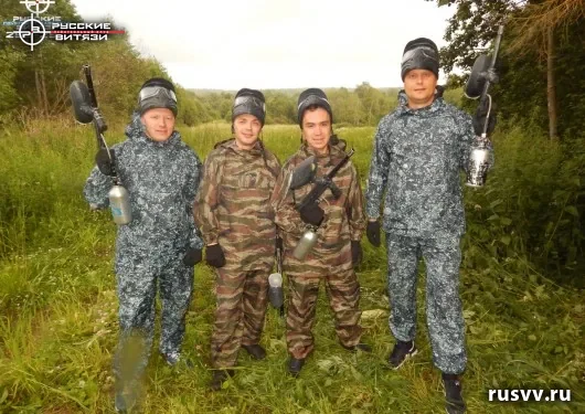 Пейнтбол на природе в Вологде — снимок с игры