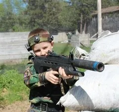 Лазертаг под Вологдой — снимок с игры